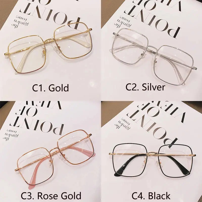 Rose Gold Photochromic Glasses for Women.
