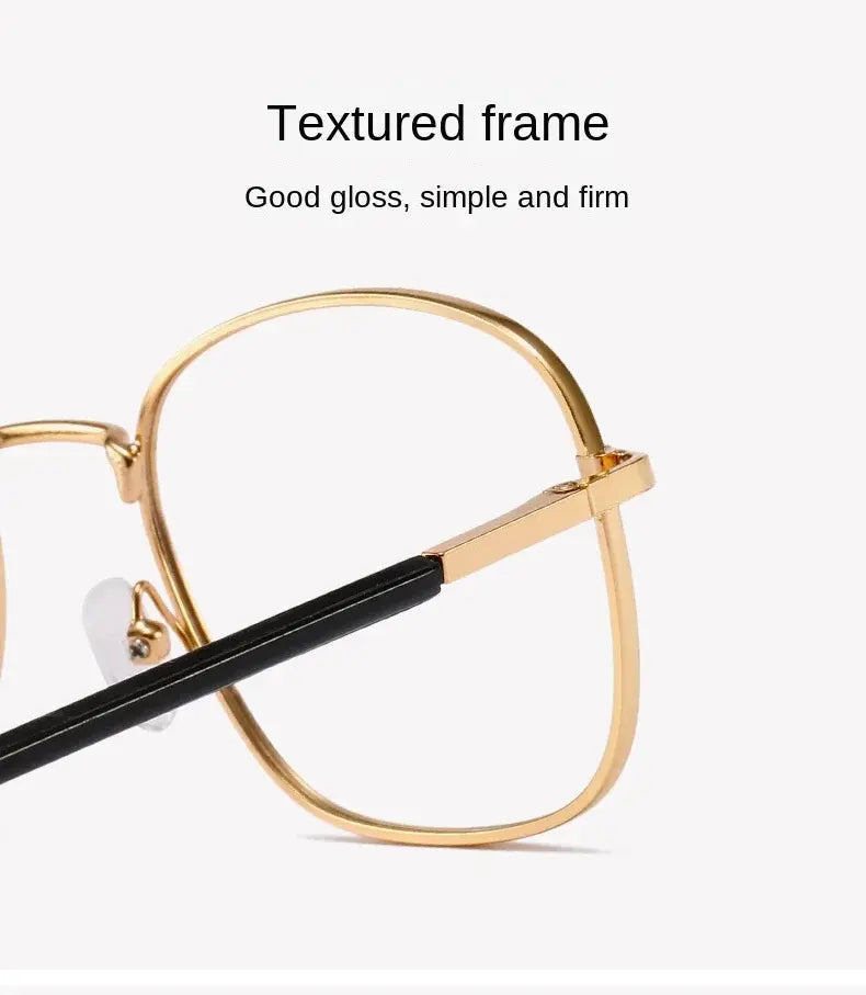 2-in-1 Photochromic Anti-Blue Light Glasses – Transition Sunglasses UV400 Square Metal Frame | Kabayan Merkado UAE