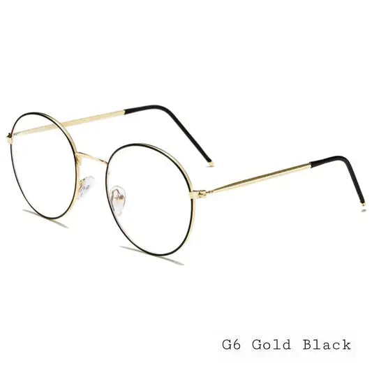 Round Photochromic Glasses UAE | Vintage Metal Transition Frame