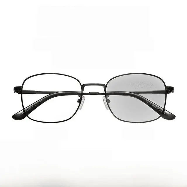 2-in-1 Photochromic Anti-Blue Light Glasses – Transition Sunglasses UV400 Square Metal Frame | Kabayan Merkado UAE