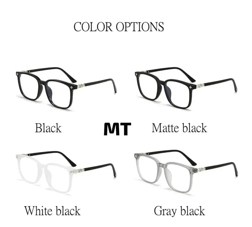 Anti-Radiation Square Glasses for Men & Women – Blue Light Blocking Eyeglasses with Metal Hinge Detail | Kabayan Merkado UAE