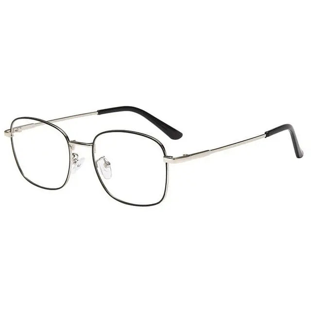 2-in-1 Photochromic Anti-Blue Light Glasses – Transition Sunglasses UV400 Square Metal Frame | Kabayan Merkado UAE