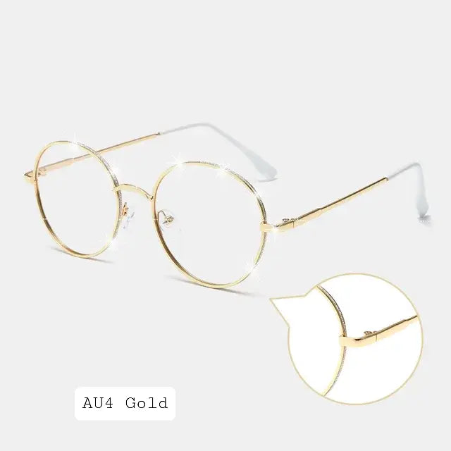 Round Photochromic Glasses UAE | Anti-Blue Light Transition Sunglasses – Vintage Metal Frame