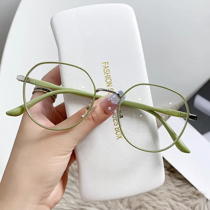 Anti-Radiation Round Metal Frame Glasses – Blue Light Blocking Eyeglasses for Men & Women | Kabayan Merkado UAE