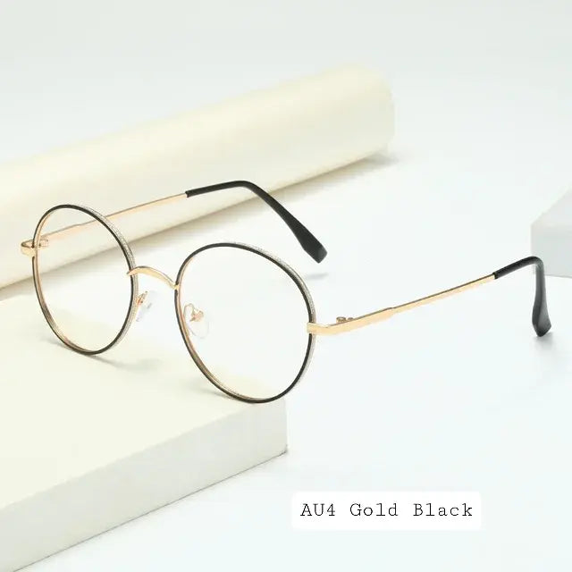Round Photochromic Glasses UAE | Anti-Blue Light Transition Sunglasses – Vintage Metal Frame