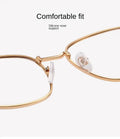 2-in-1 Photochromic Anti-Blue Light Glasses – Transition Sunglasses UV400 Square Metal Frame | Kabayan Merkado UAE
