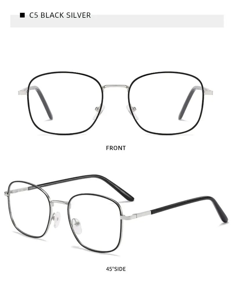Anti-Blue Light Glasses – Unisex Metal Square Frame Eyewear | Kabayan Merkado UAE