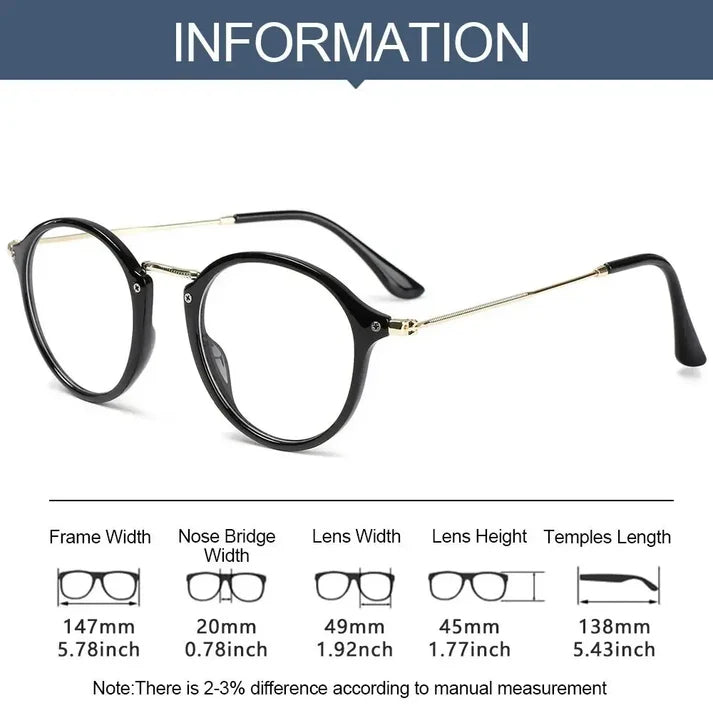 Round Photochromic Glasses UAE 🇦🇪 | Retro Metal Frame Transition Lens | Black, Leopard, Multicolor & Transparent | Cash on Delivery Dubai Abu Dhabi 🚚