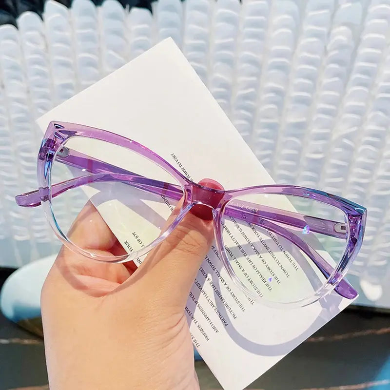 Anti-Radiation Cat Eye Glasses for Women – Blue Light Blocking Trendy Eyeglasses | UV Protection | Kabayan Merkado UAE