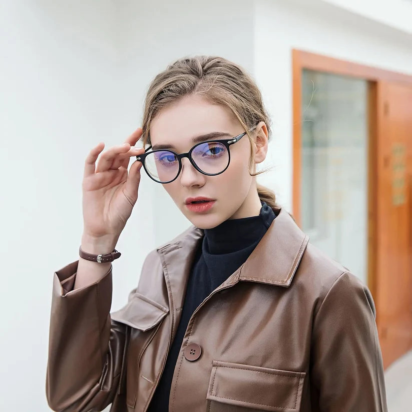 Anti-Radiation Blue Light Blocking Glasses – Round Frame Eyeglasses for Men & Women | UV Protection | Kabayan Merkado UAE