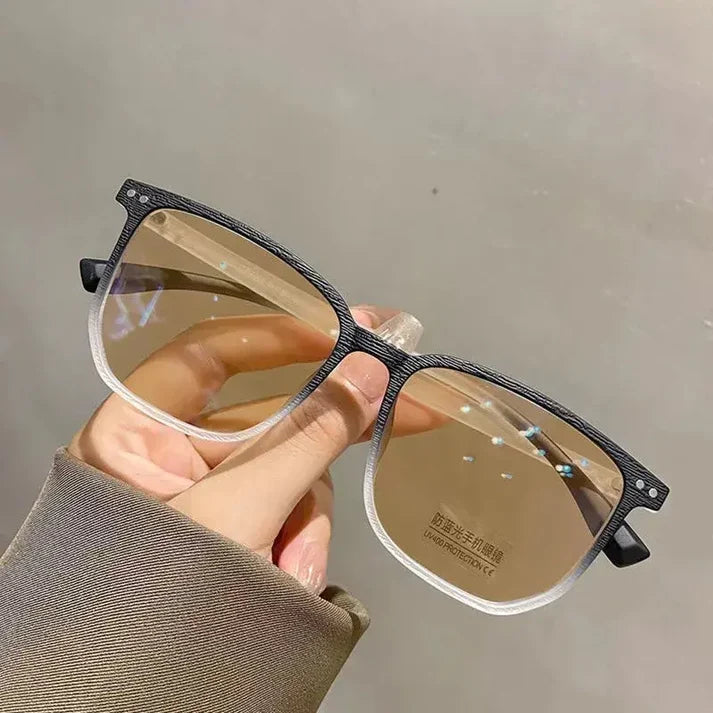 2-in-1 Photochromic Square Glasses UAE | Blue Light & Sun