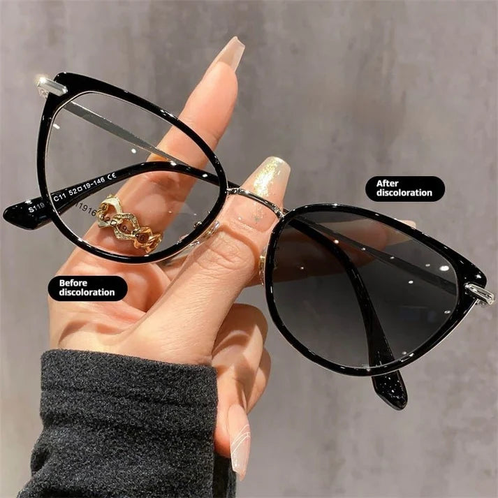 U10 Cat tea Eye Photochromic Glasses UAE.