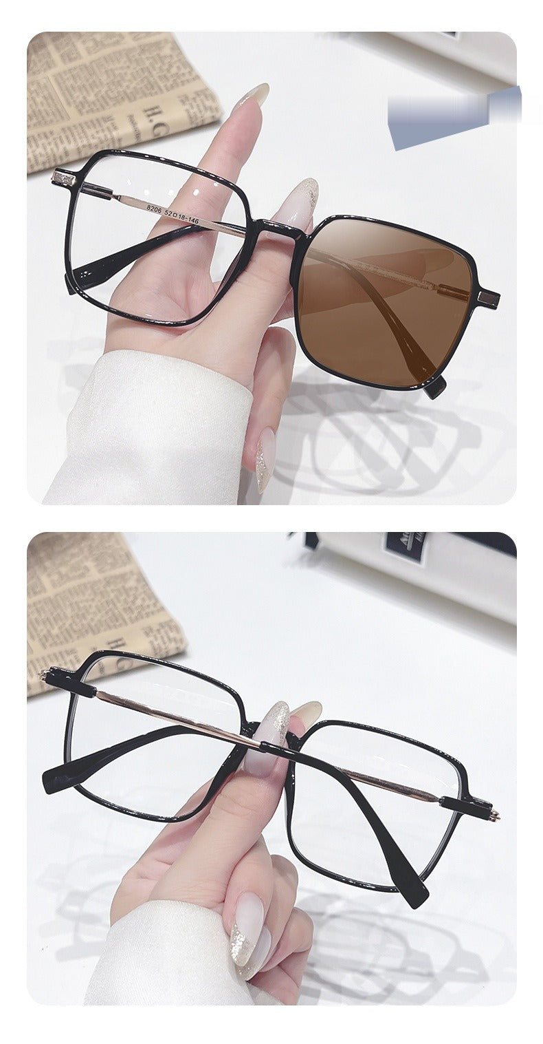 Oversized Square Photochromic Glasses UAE 🇦🇪 | Blue Light Blocking UV400 Transition Lens | 5 Colors | Cash on Delivery Dubai Abu Dhabi 🚚