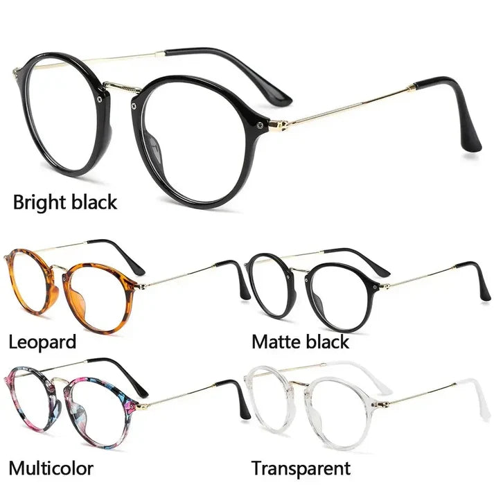 Round Photochromic Glasses UAE 🇦🇪 | Retro Metal Frame Transition Lens | Black, Leopard, Multicolor & Transparent | Cash on Delivery Dubai Abu Dhabi 🚚