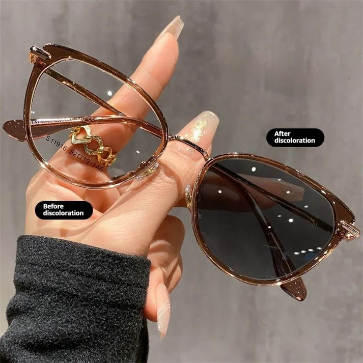 U10 Cat tea Eye Photochromic Glasses UAE.