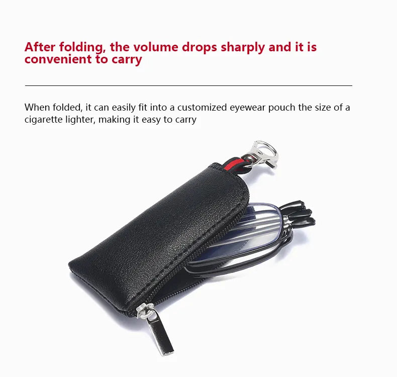 Compact Folding Reading Glasses – Portable Telescopic Frame | UAE Fast Delivery