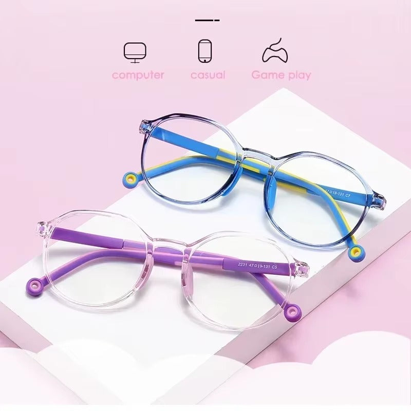 Kids Anti-Radiation Glasses – Flexible TR90 Blue Light Blocking Eyewear for Boys & Girls | Kabayan Merkado UAE