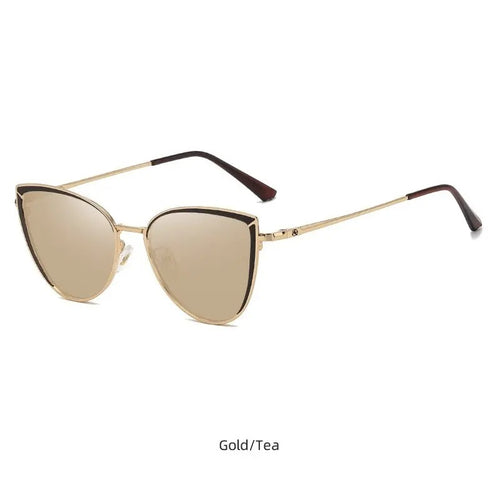 Cat Eye Photochromic Sunglasses UAE | Metal Frame Transition Lens – Rose Gold & Gold
