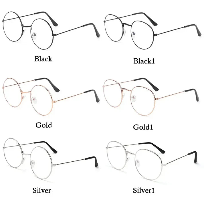 CU1 Round Photochromic Glasses UAE 🇦🇪 | Vintage Metal Frame Transition Lens | Black, Gold & Silver | Cash on Delivery Dubai Abu Dhabi 🚚