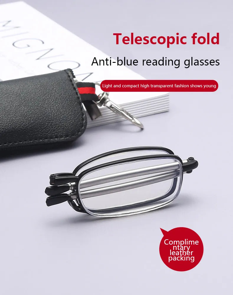 Compact Folding Reading Glasses – Portable Telescopic Frame | UAE Fast Delivery