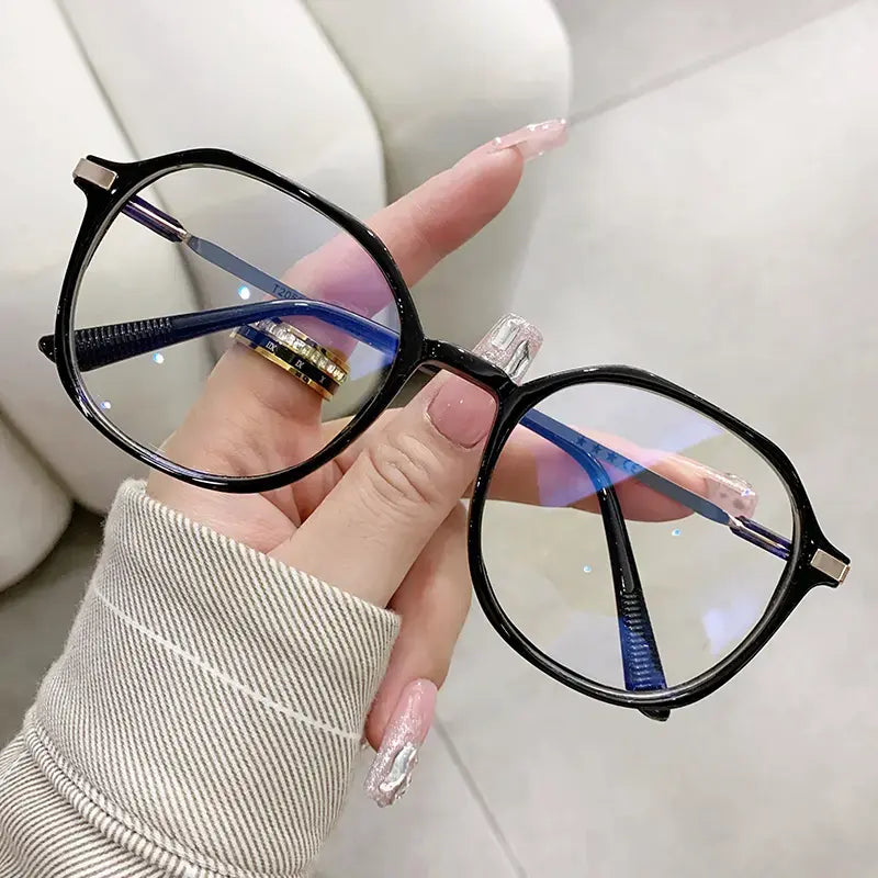 Pink Round Anti-Radiation Glasses | Blue Light Blocking Eyewear