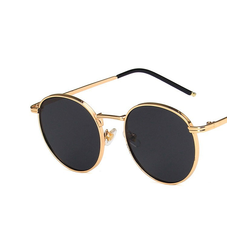 Retro Round Sunglasses for Women & Men – UV400 Polarized Gold Frame | Kabayan Merkado UAE 🇦🇪
