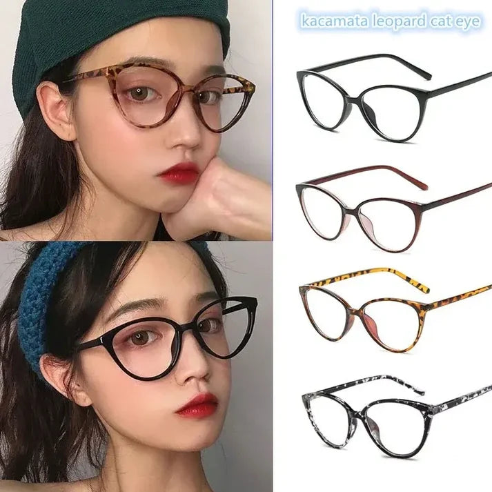 U1 Cat Eye Photochromic Glasses UAE | Leopard & Black Frames