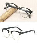 Classic Clubmaster Photochromic Glasses UAE 🇦🇪 | Black & Gold Half-Frame Transition Lens | Cash on Delivery Dubai Abu Dhabi 🚚