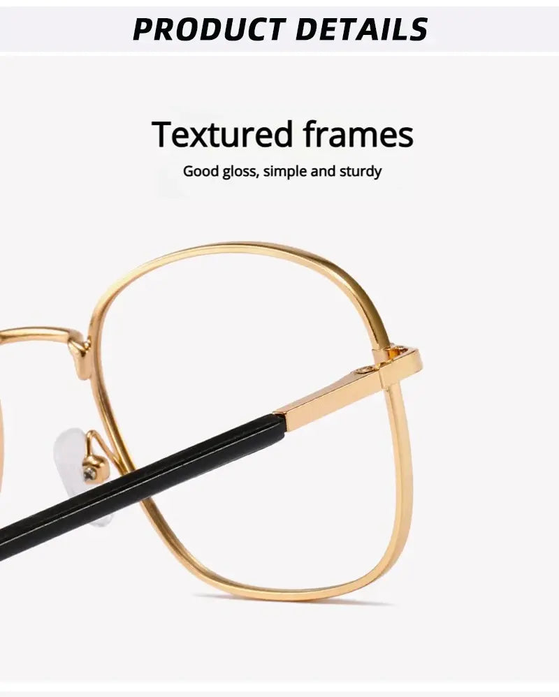 Anti-Blue Light Glasses – Unisex Metal Square Frame Eyewear | Kabayan Merkado UAE