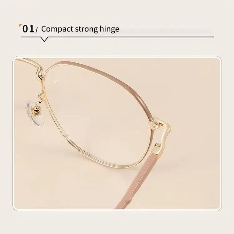 Anti-Radiation Round Metal Frame Glasses – Blue Light Blocking Eyeglasses for Men & Women | Kabayan Merkado UAE