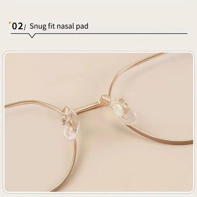 Round Metal Anti-Radiation Glasses | Blue Light Filter Eyewear