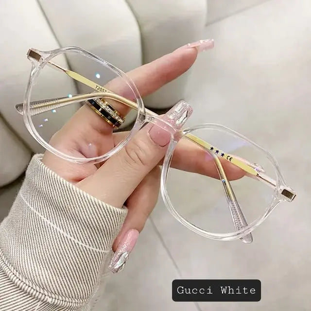 Trendy Round Glasses – Anti-Blue Light UV400 Frame