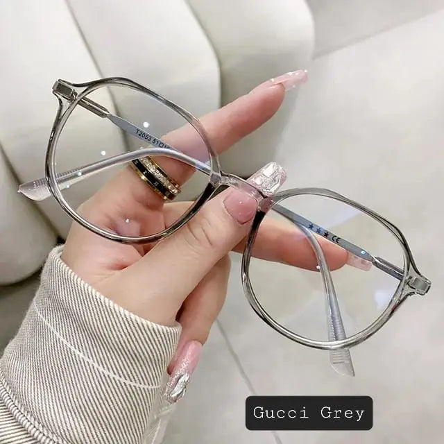 Trendy Round Glasses | Anti-Blue Light UV400 Eyewear Frame