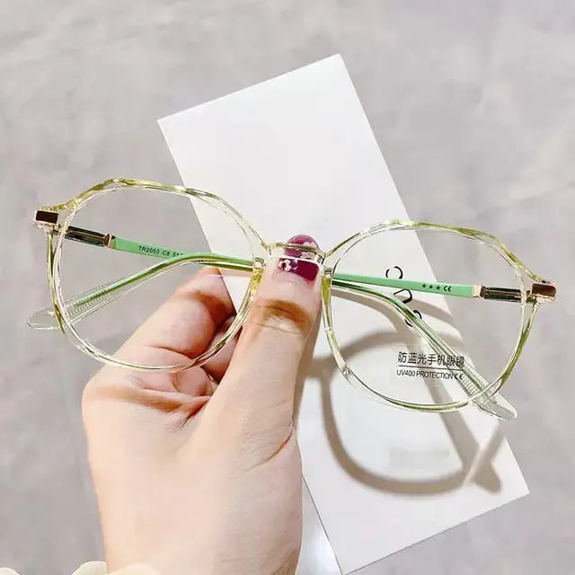 Trendy Round Glasses | Anti-Blue Light UV400 Eyewear Frame