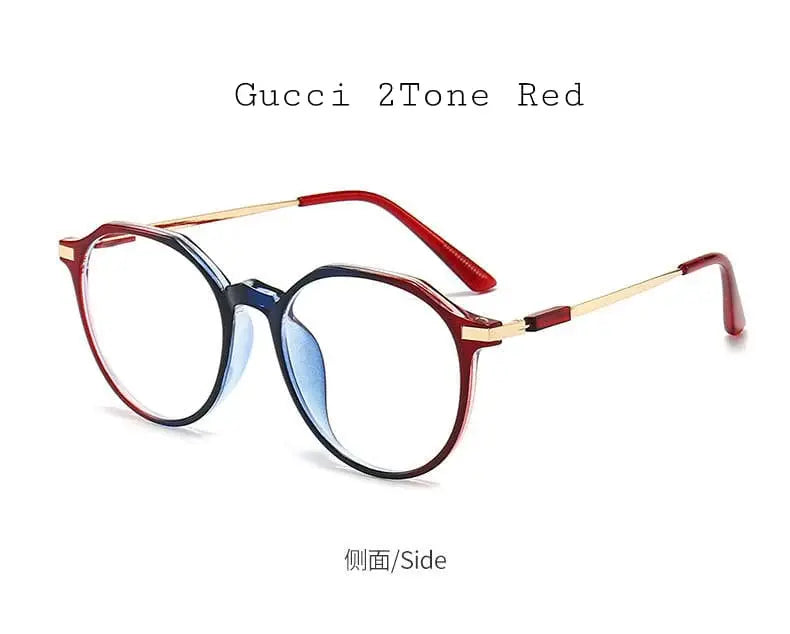 Anti-Radiation Round Glasses – Pink Blue Light Blocking Eyeglasses with Rose Gold Accents | Kabayan Merkado UAE