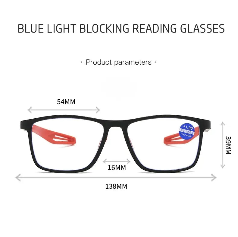 TR90 Sport Reading Glasses | Blue Light Blocking – Unisex