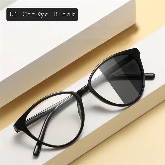U1 Cat Eye Photochromic Glasses UAE 🇦🇪 | Leopard & Black Transition Lens | Cash on Delivery Dubai Abu Dhabi 🚚