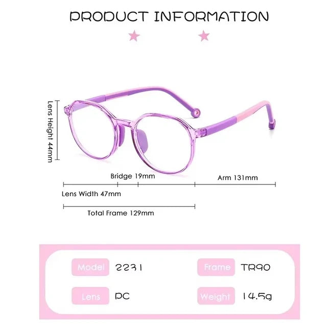 Kids Anti-Radiation Glasses – Flexible Blue Light Eyewear