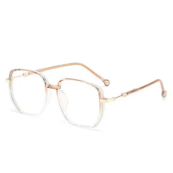 Geometric Metal Anti-Radiation Glasses | Blue Light Eyewear