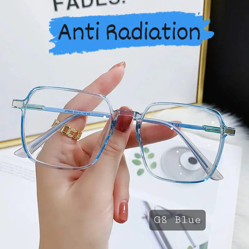 Oversized Square Anti-Radiation Reading Glasses – Blue Light Blocking Frame | Unisex UAE