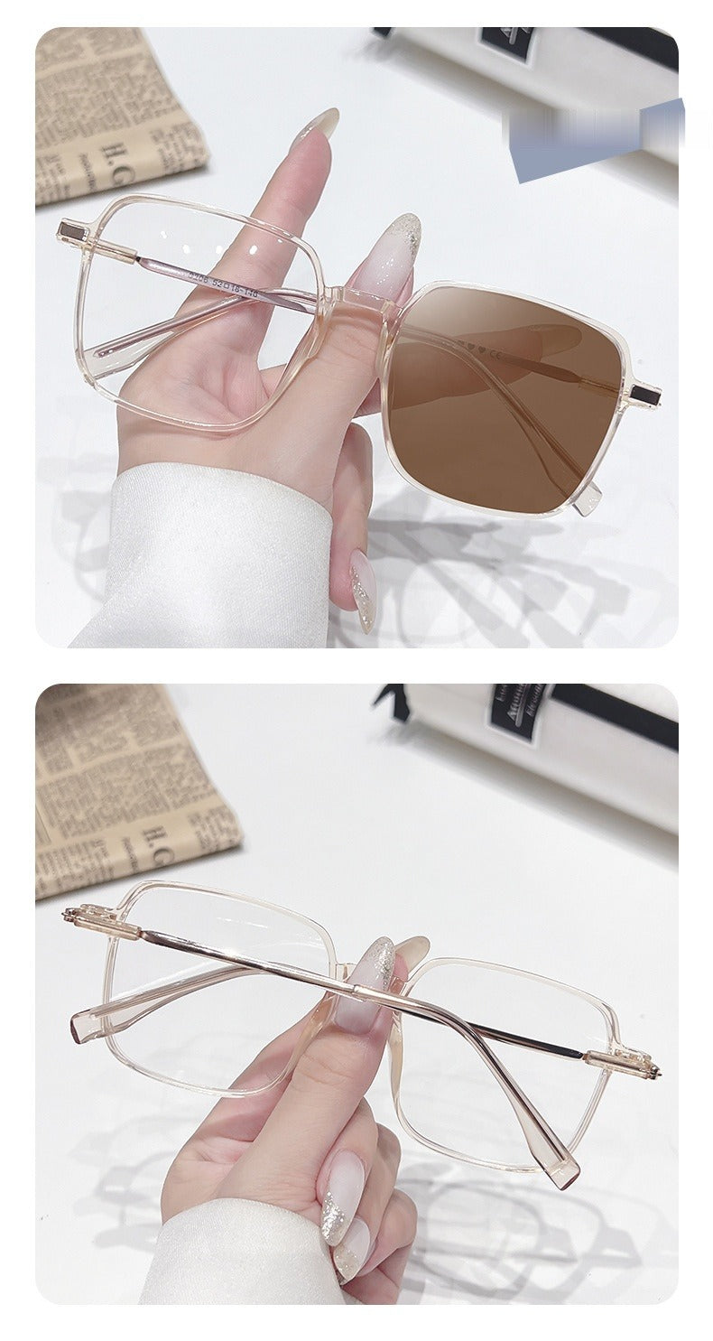 Oversized Square Photochromic Glasses UAE 🇦🇪 | Blue Light Blocking UV400 Transition Lens | 5 Colors | Cash on Delivery Dubai Abu Dhabi 🚚