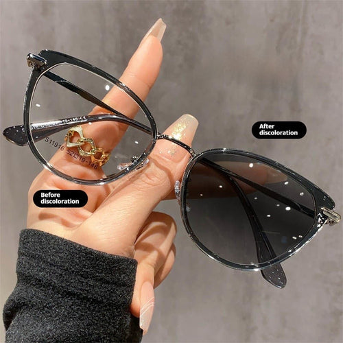 Cat-Eye Photochromic Glasses – Anti-Blue Light Transition Lenses | Kabayan Merkado UAE 🇦🇪
