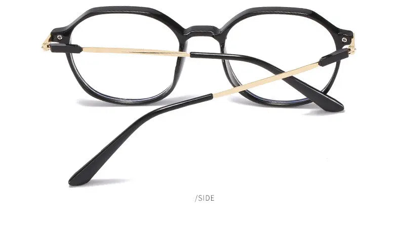 Round Geometric Reading Glasses – PC + Metal Frame, Unisex