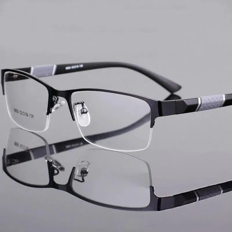 Half Rim Metal Reading Glasses – Business Executive Optical Frame | Unisex UAE