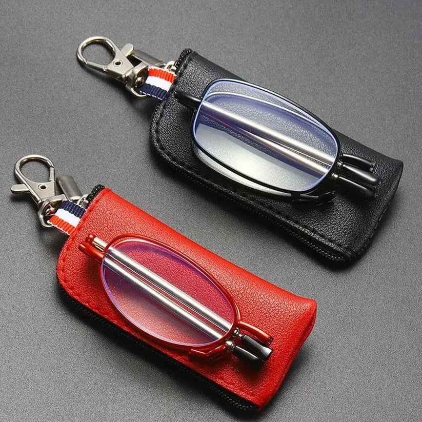 Compact Folding Reading Glasses | Portable Telescopic Frame