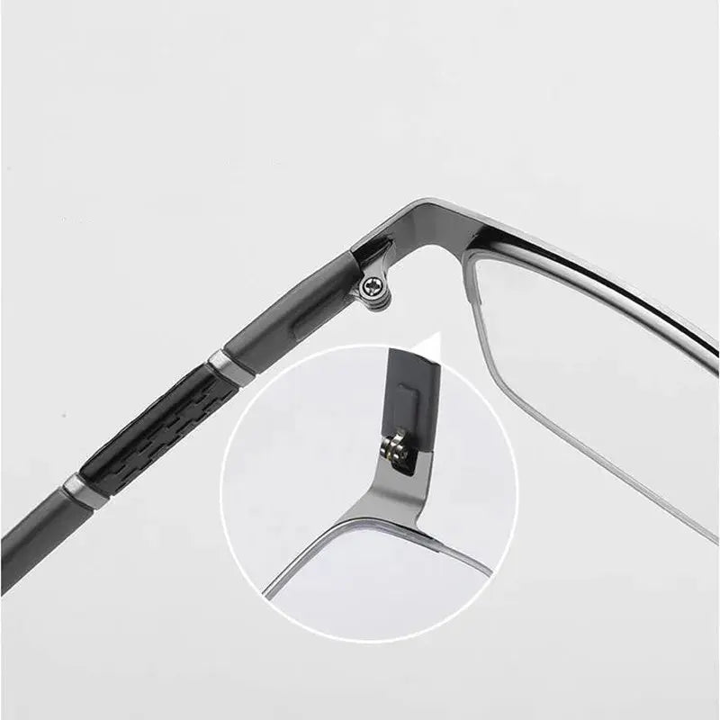 Half Rim Metal Reading Glasses – Business Executive Optical Frame | Unisex UAE