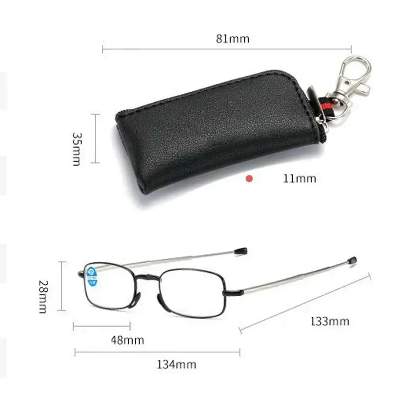 Compact Folding Reading Glasses – Portable Telescopic Frame | UAE Fast Delivery