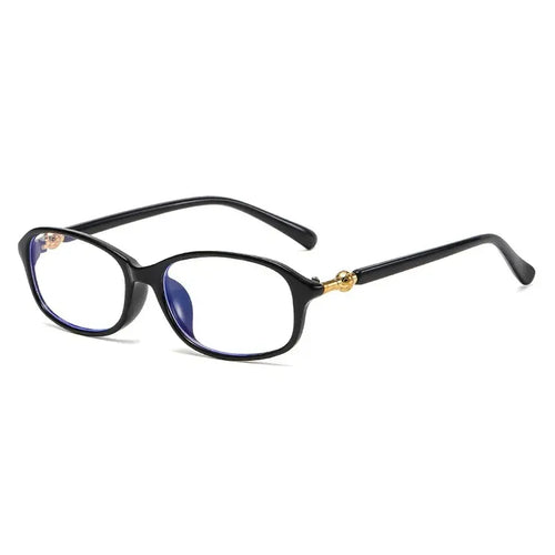 Anti Blue Light Reading Glasses – Unisex Oval Frame Eyeglasses with Gold Accent | UAE Fast Delivery